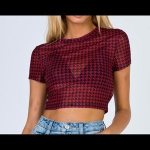 Princess Polly Twiin Glitch Tee -Sz 10